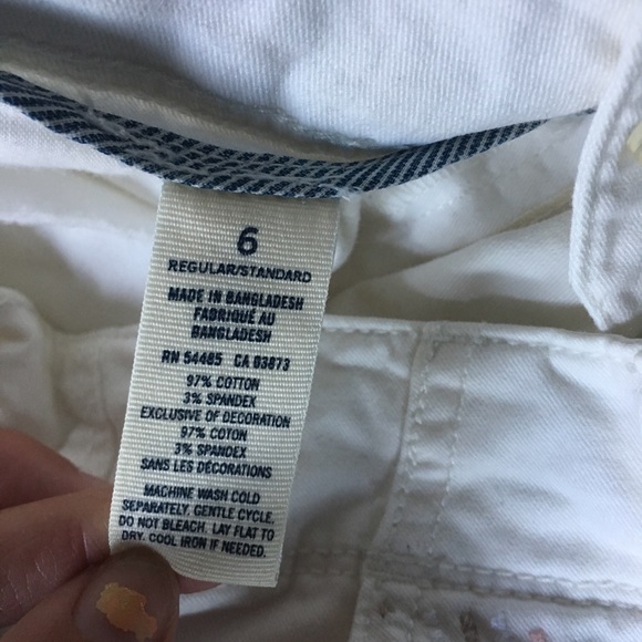 American Eagle white embroidered chino pants - Picture 8 of 8